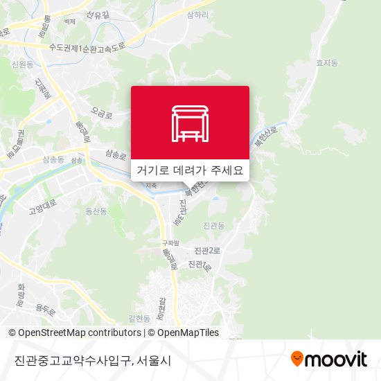 진관중고교약수사입구 지도