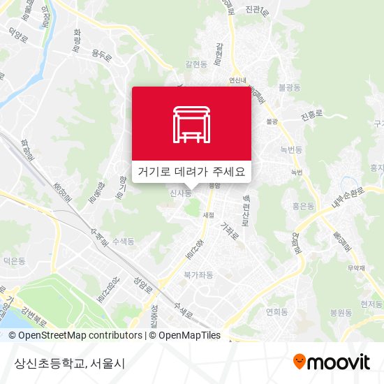 상신초등학교 지도