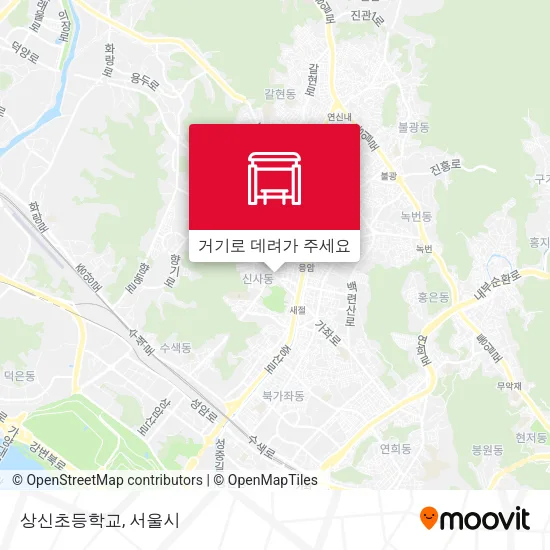 상신초등학교 지도