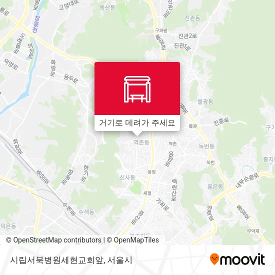 시립서북병원세현교회앞 지도