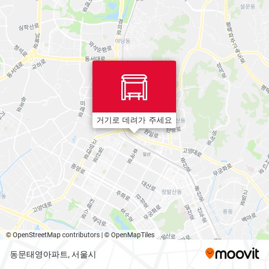 동문태영아파트 지도