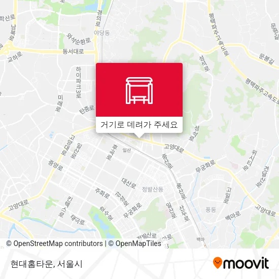 현대홈타운 지도
