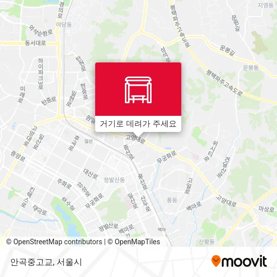 안곡중고교 지도