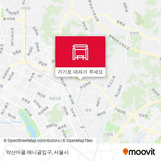 약산마을.애니골입구 지도