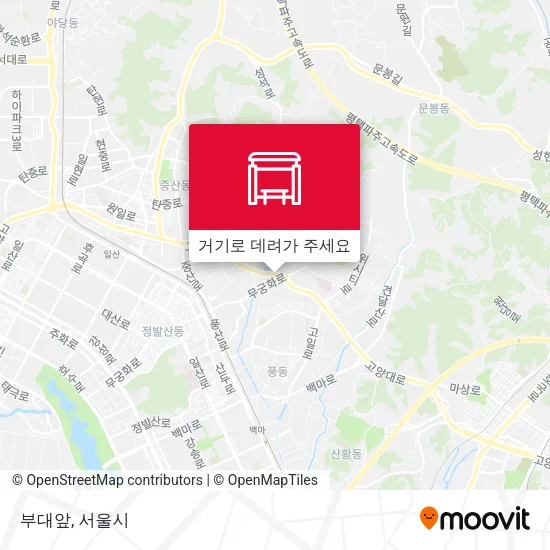 부대앞 지도