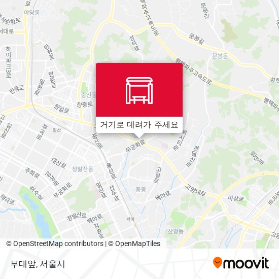 부대앞 지도