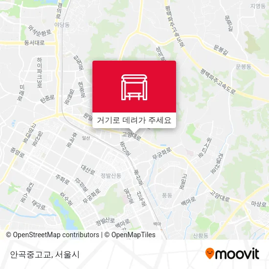 안곡중고교 지도