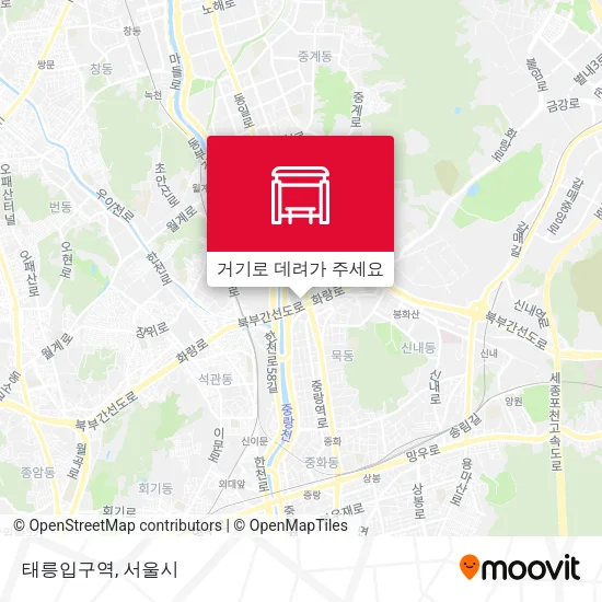 태릉입구역 지도