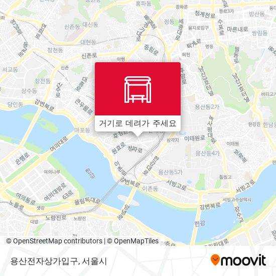 용산전자상가입구 지도