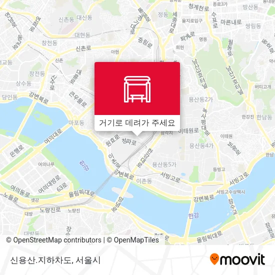 신용산.지하차도 지도