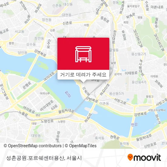 성촌공원.포르쉐센터용산 지도