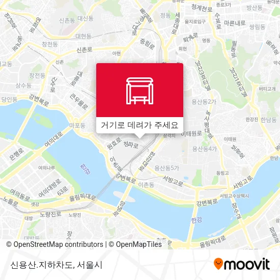 신용산.지하차도 지도