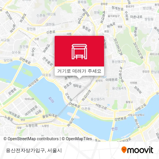 용산전자상가입구 지도