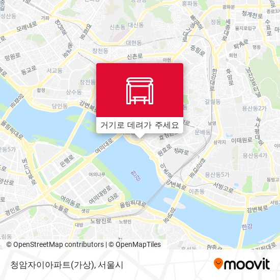 청암자이아파트(가상) 지도