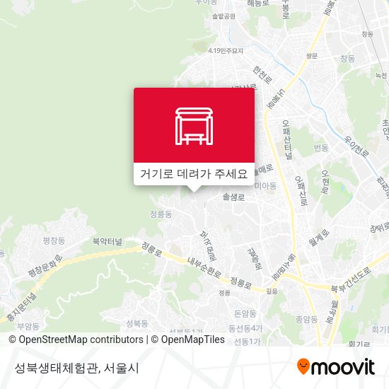 성북생태체험관 지도