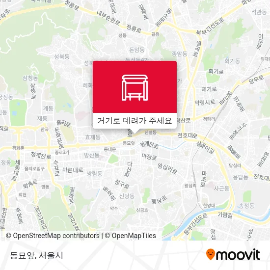 동묘앞 지도