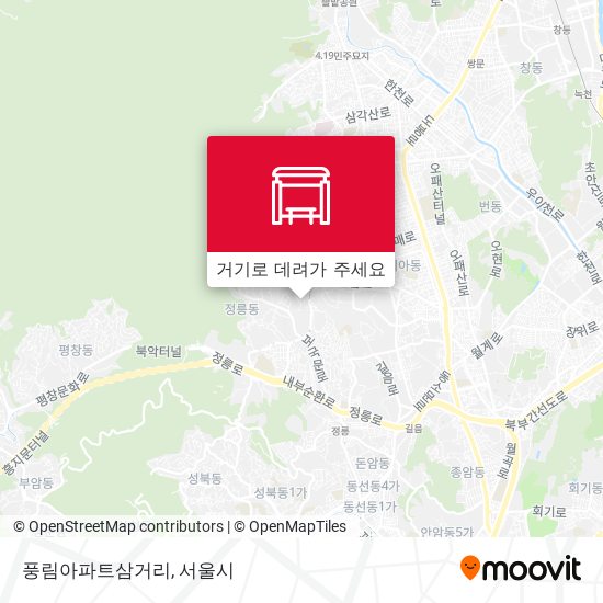 풍림아파트삼거리 지도