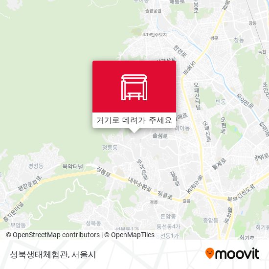 성북생태체험관 지도