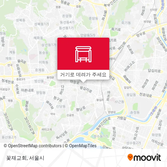 꽃재교회 지도