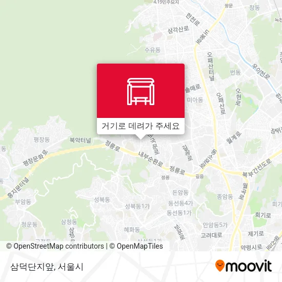 삼덕단지앞 지도