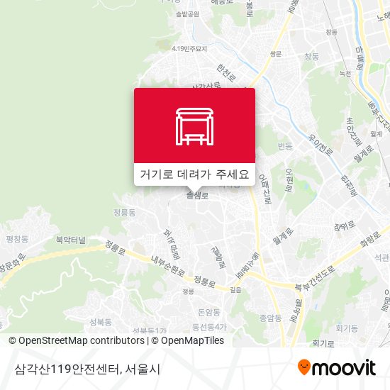 삼각산119안전센터 지도