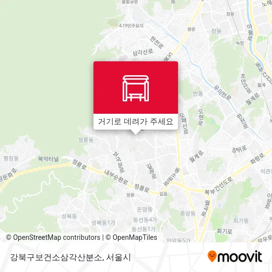 강북구보건소삼각산분소 지도