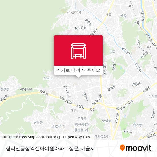 삼각산동삼각산아이원아파트정문 지도