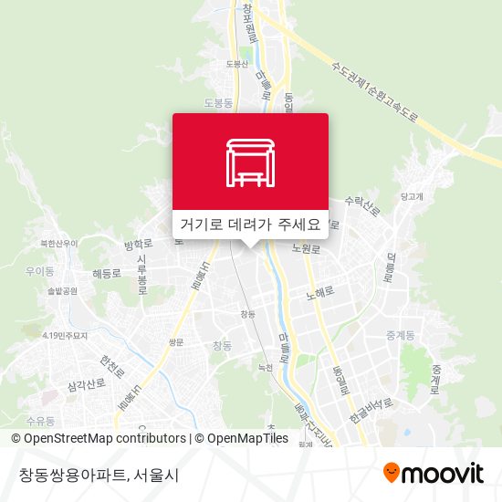 창동쌍용아파트 지도