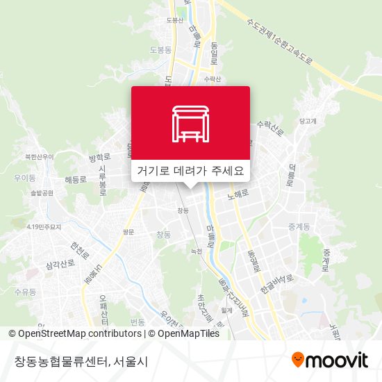 창동농협물류센터 지도