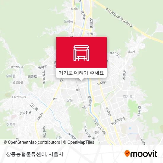 창동농협물류센터 지도