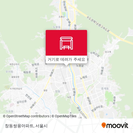 창동쌍용아파트 지도