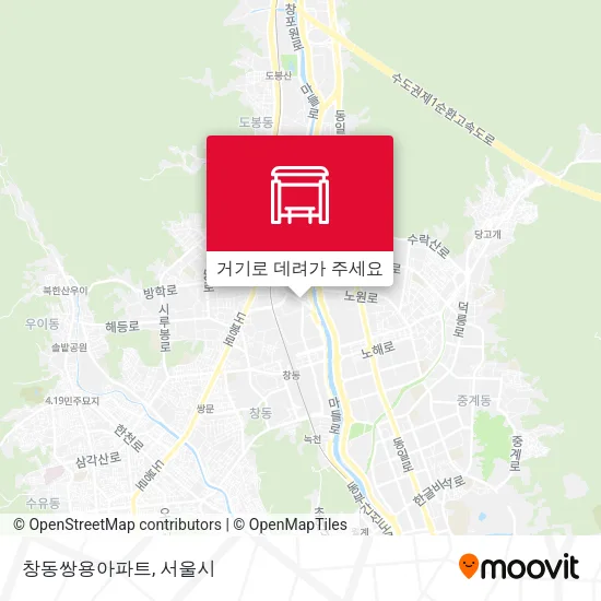 창동쌍용아파트 지도