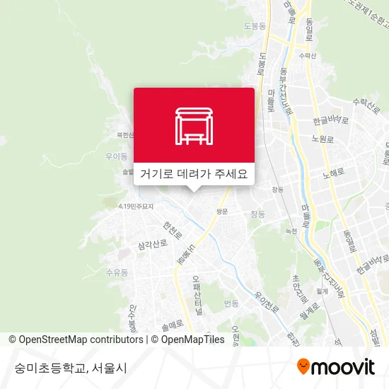 숭미초등학교 지도