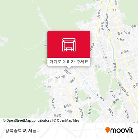 강북중학교 지도