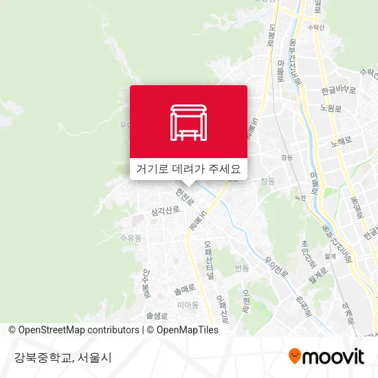 강북중학교 지도