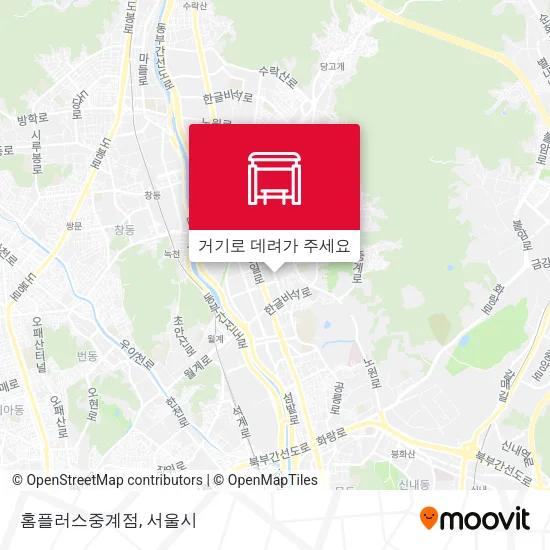 홈플러스중계점 지도