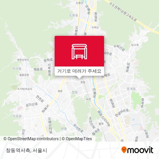 창동역서측 지도