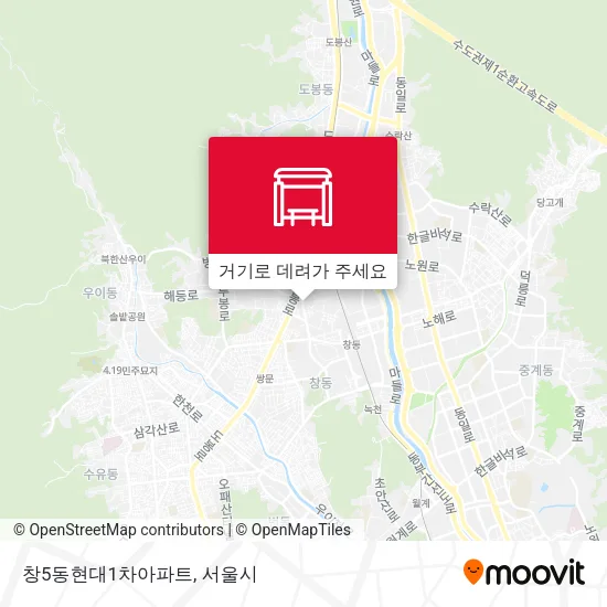 창5동현대1차아파트 지도