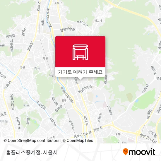 홈플러스중계점 지도