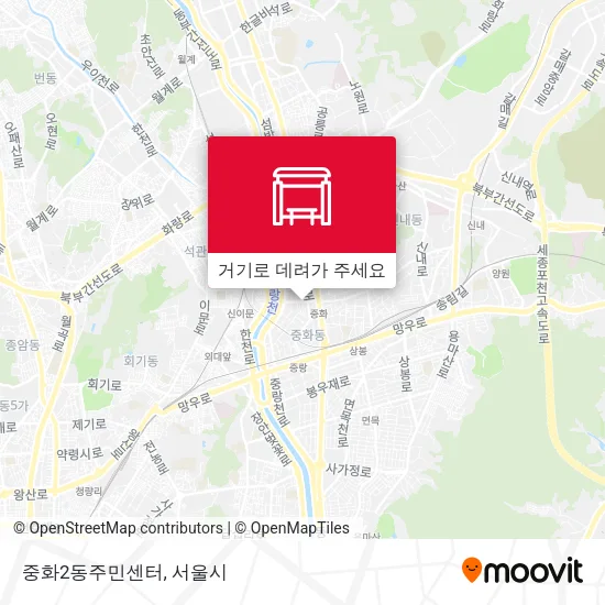 중화2동주민센터 지도