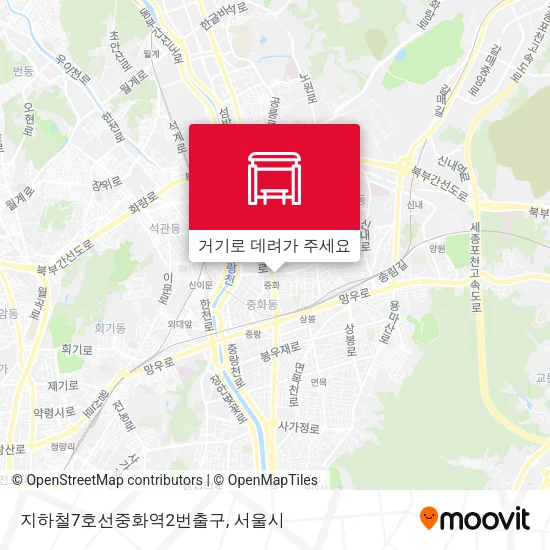 지하철7호선중화역2번출구 지도