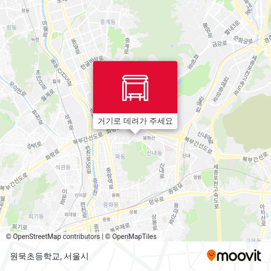 원묵초등학교 지도