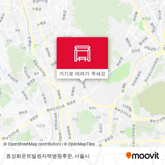 효성화운트빌원자력병원후문 지도