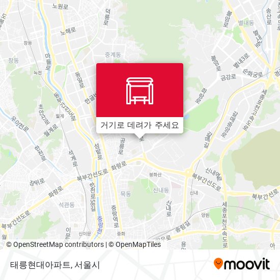 태릉현대아파트 지도