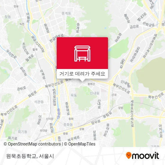 원묵초등학교 지도