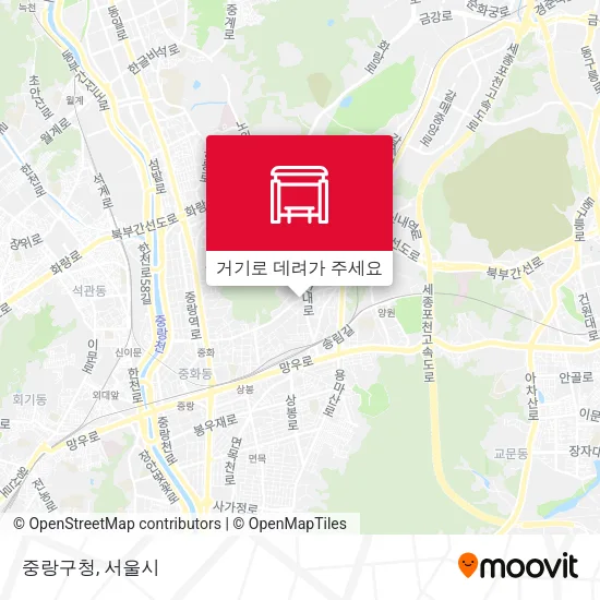 중랑구청 지도