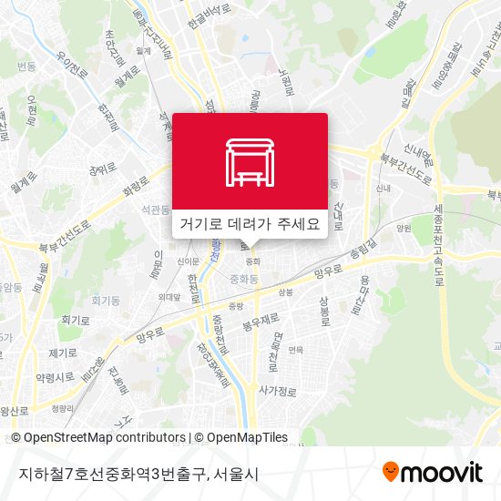 지하철7호선중화역3번출구 지도