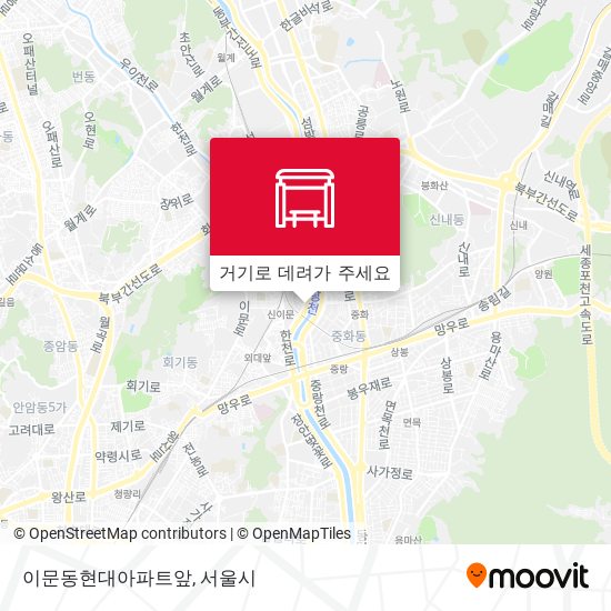 이문동현대아파트앞 지도