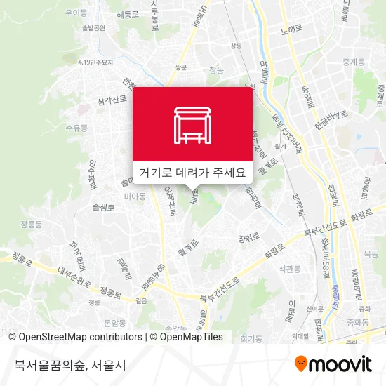 북서울꿈의숲 지도