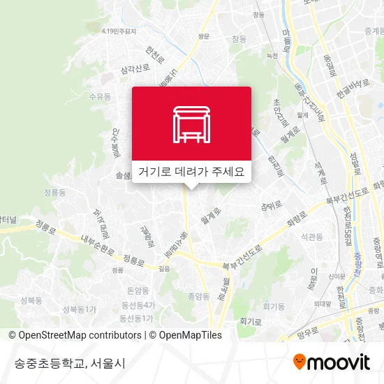 송중초등학교 지도